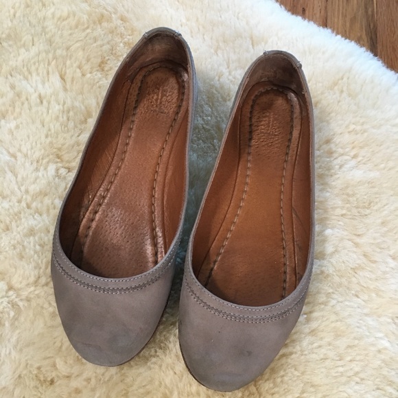 Frye Shoes - Frye Nubuck Leather Ballet Flats